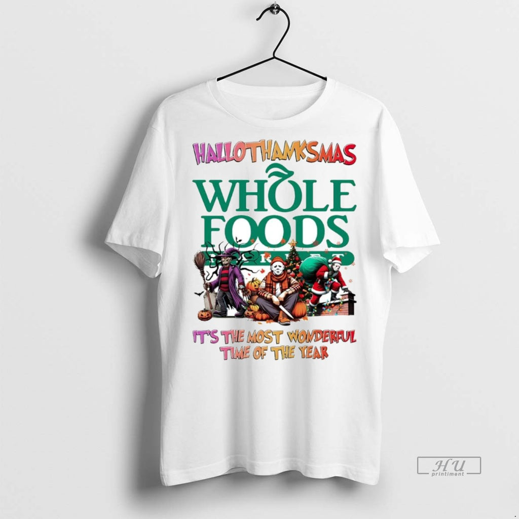 Officials Horror Movies Whole Foods Hallothanksmas Its The Most Wonderful Time Tee Shirt Sweater