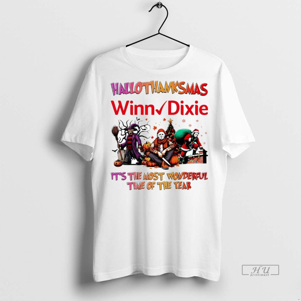 Officials Horror Movies Winn Dixie Hallothanksmas Its The Most Wonderful Time Tee Shirt Sweater