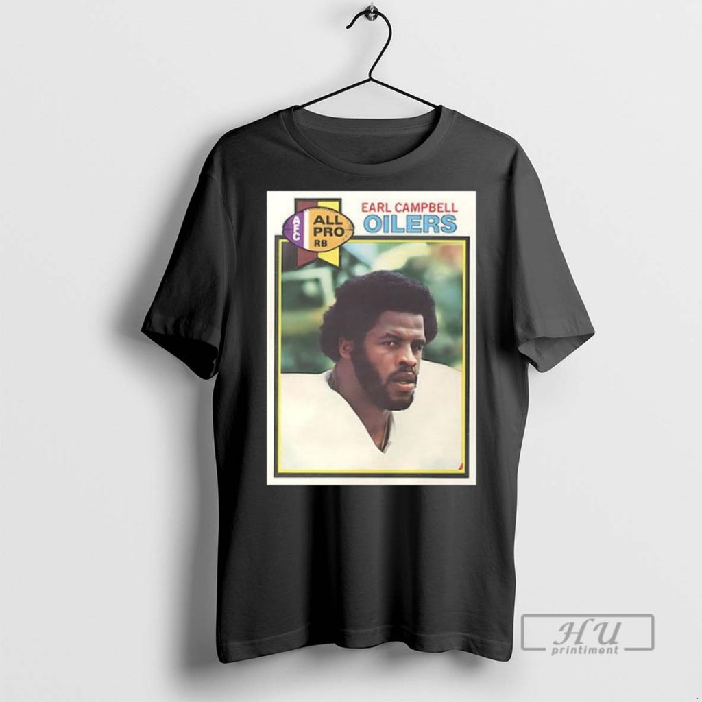 Officials Houston Oilers Earl Campbell Trading Card T Shirts Sweatshirt Hoodies