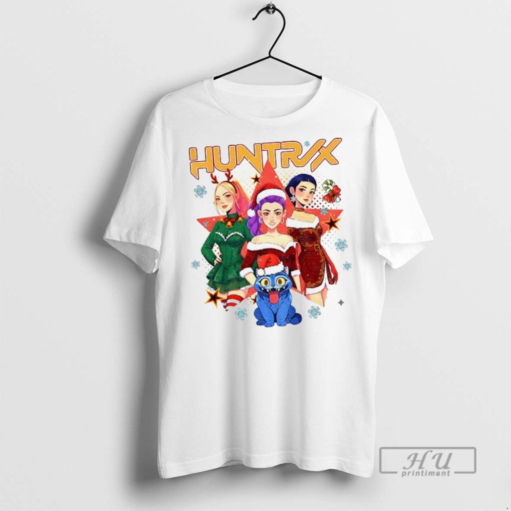 Officials Huntrix Kpop Demon Hunter Anime Girl Christmas 2025 T Shirt Sweatshirt Hoodies