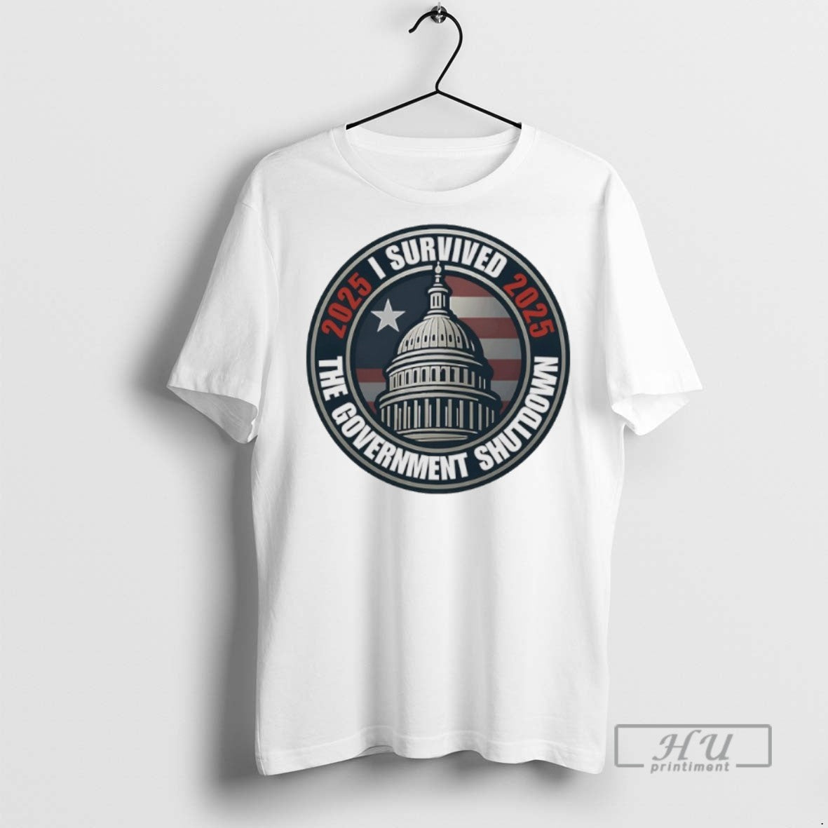 Officials I Survived The 2025 The Government Shutdown T Shirt