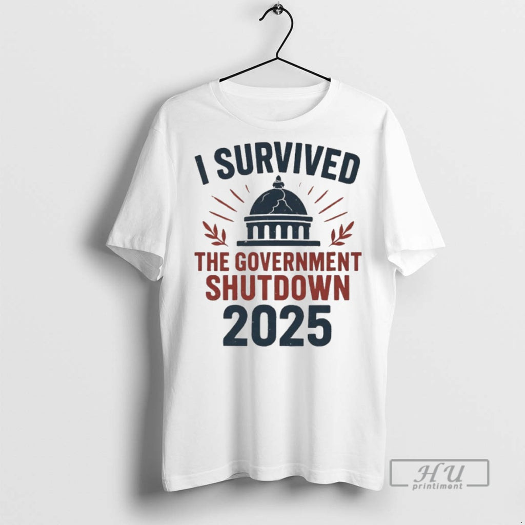Officials I Survived The Government Shutdown 2025 T Shirts