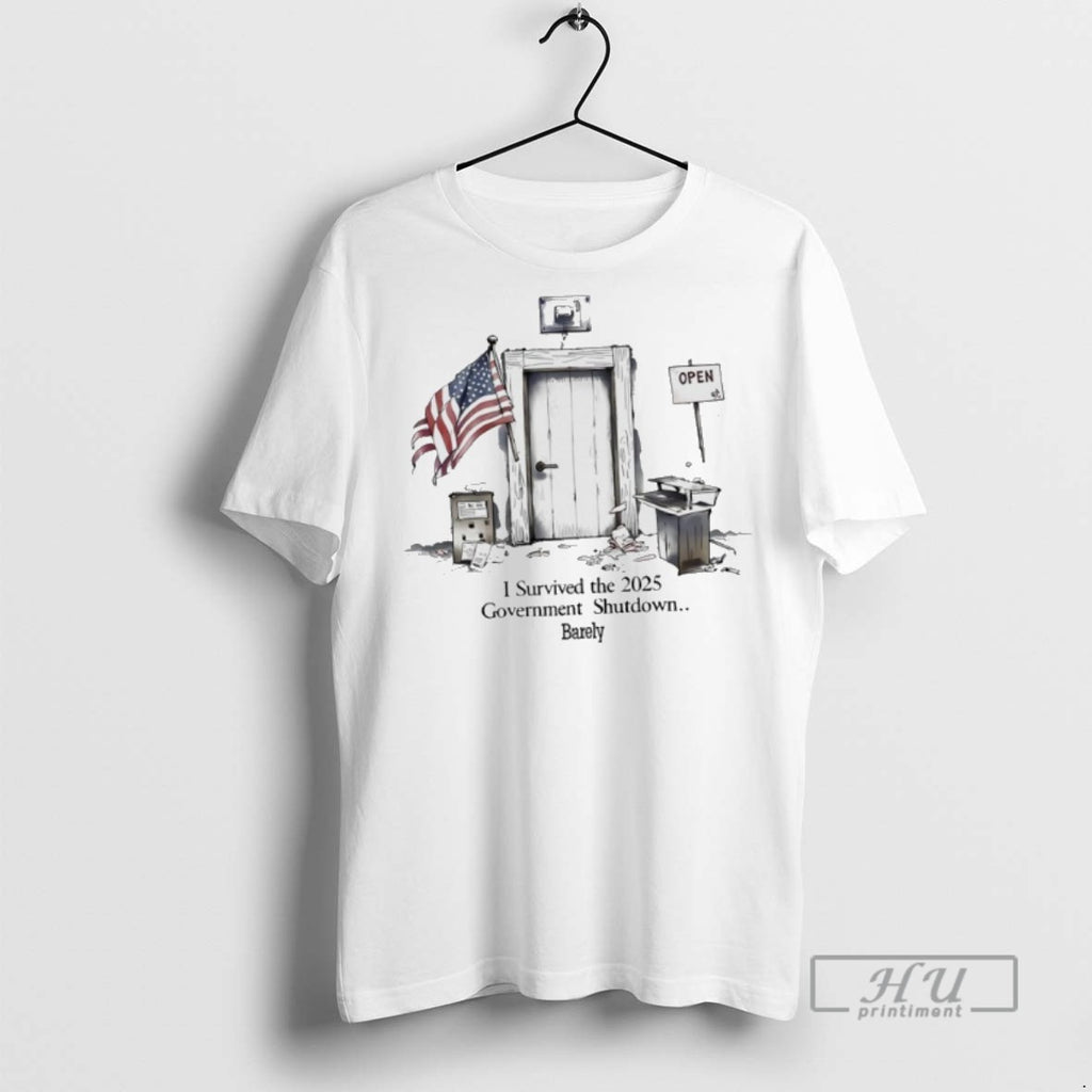 Officials I Survivor The 2025 Government Shutdown Barely T Shirt