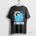 Officials I Farted Dolphin Rainbow Cartoon