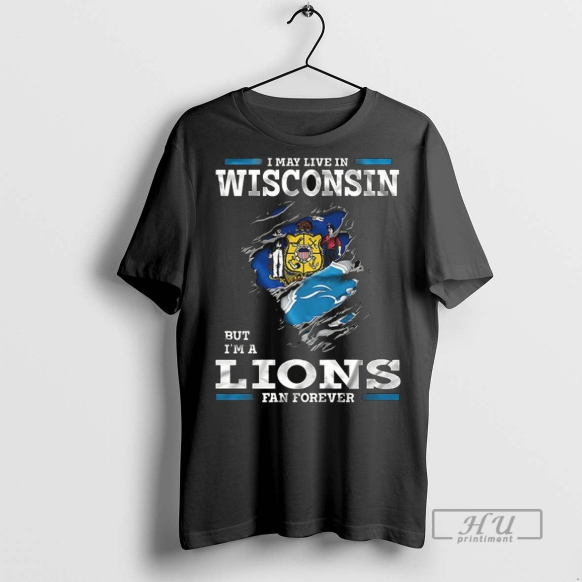 Officials I May Live In Wisconsin But Im A Detroit Lions Fan Forever Ceramic Ceramic