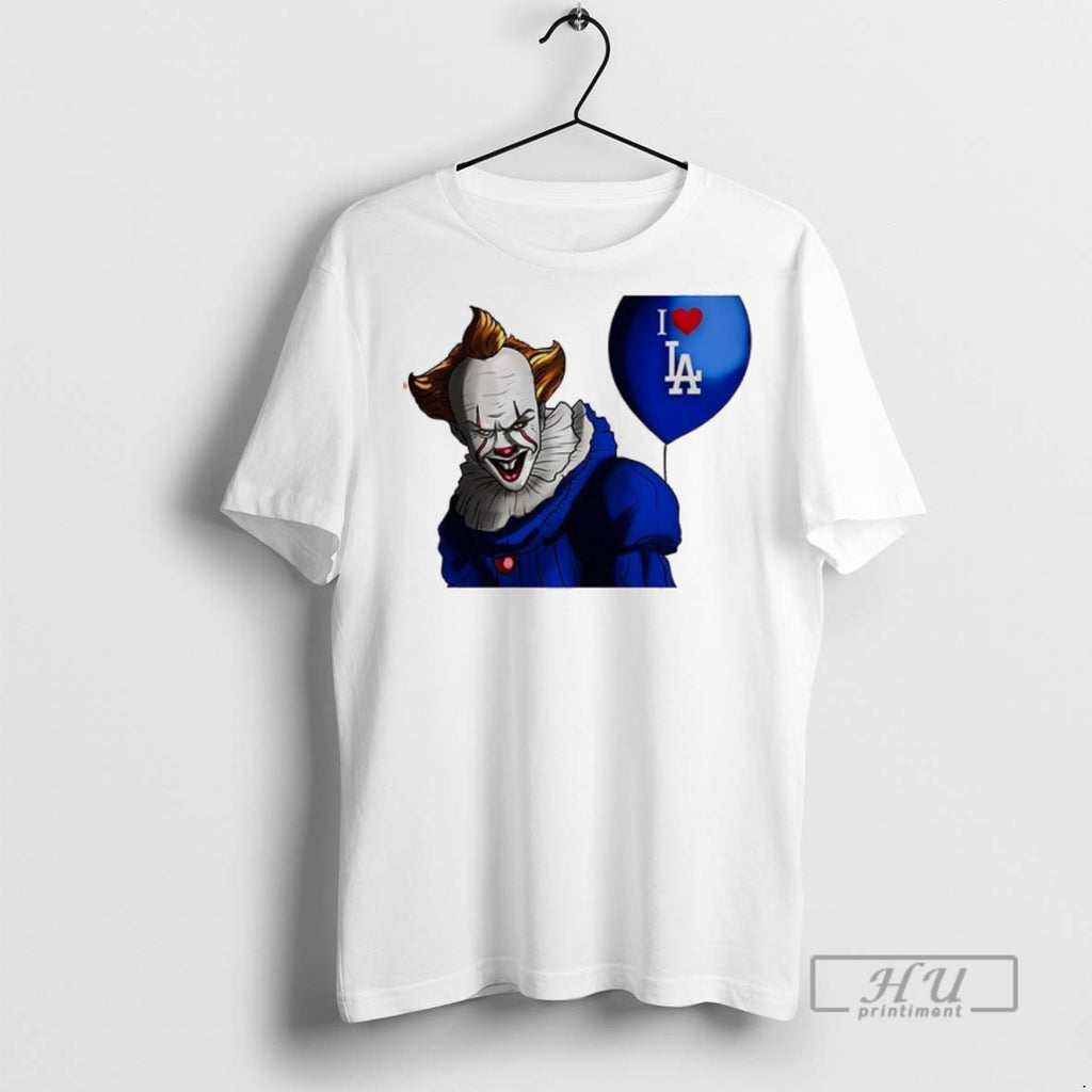 Officials It Pennywise I Love Los Angeles Dodgers T Shirts Sweatshirt Hoodies