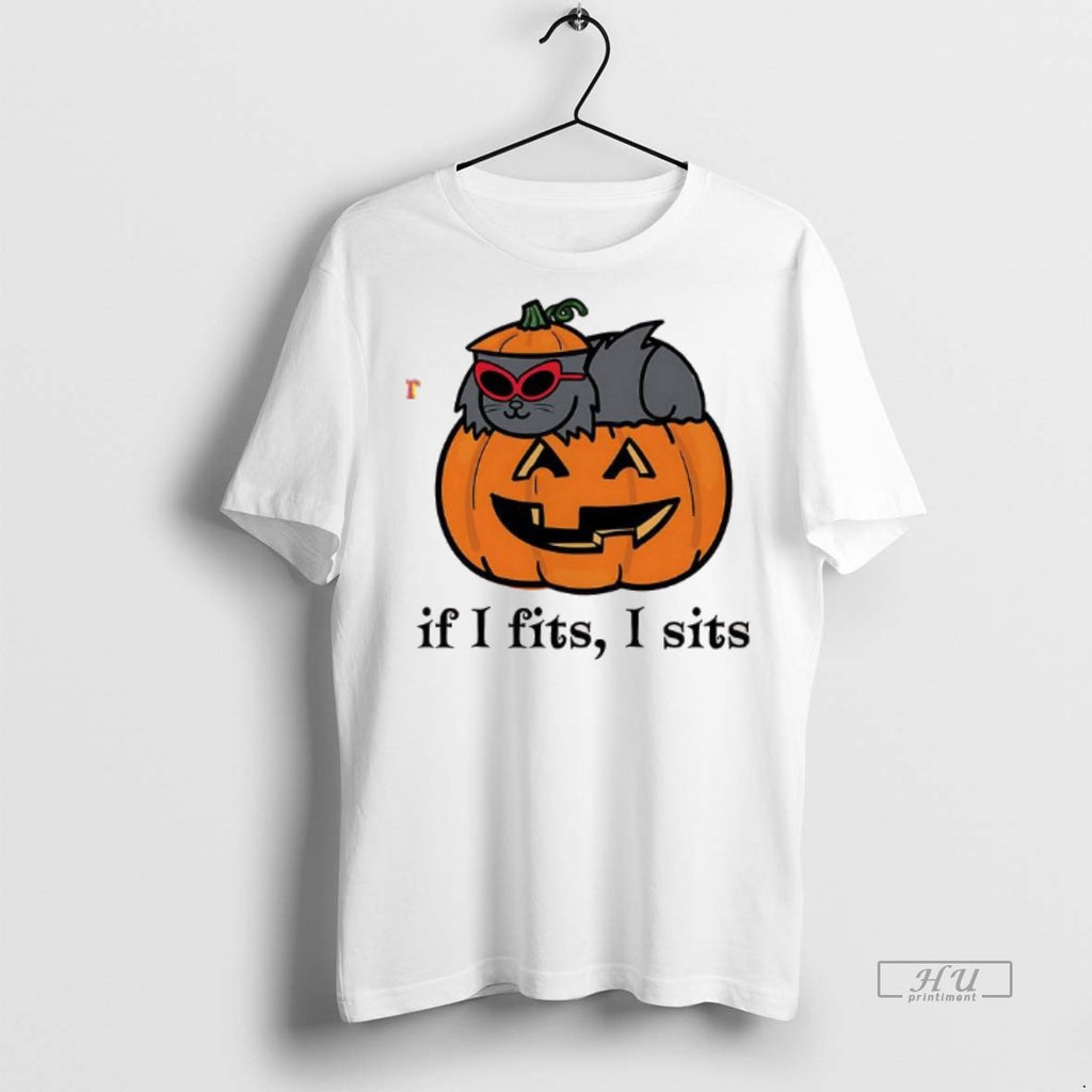Officials If I Fits I Sits Pumpkin Tee Shirt Sweater