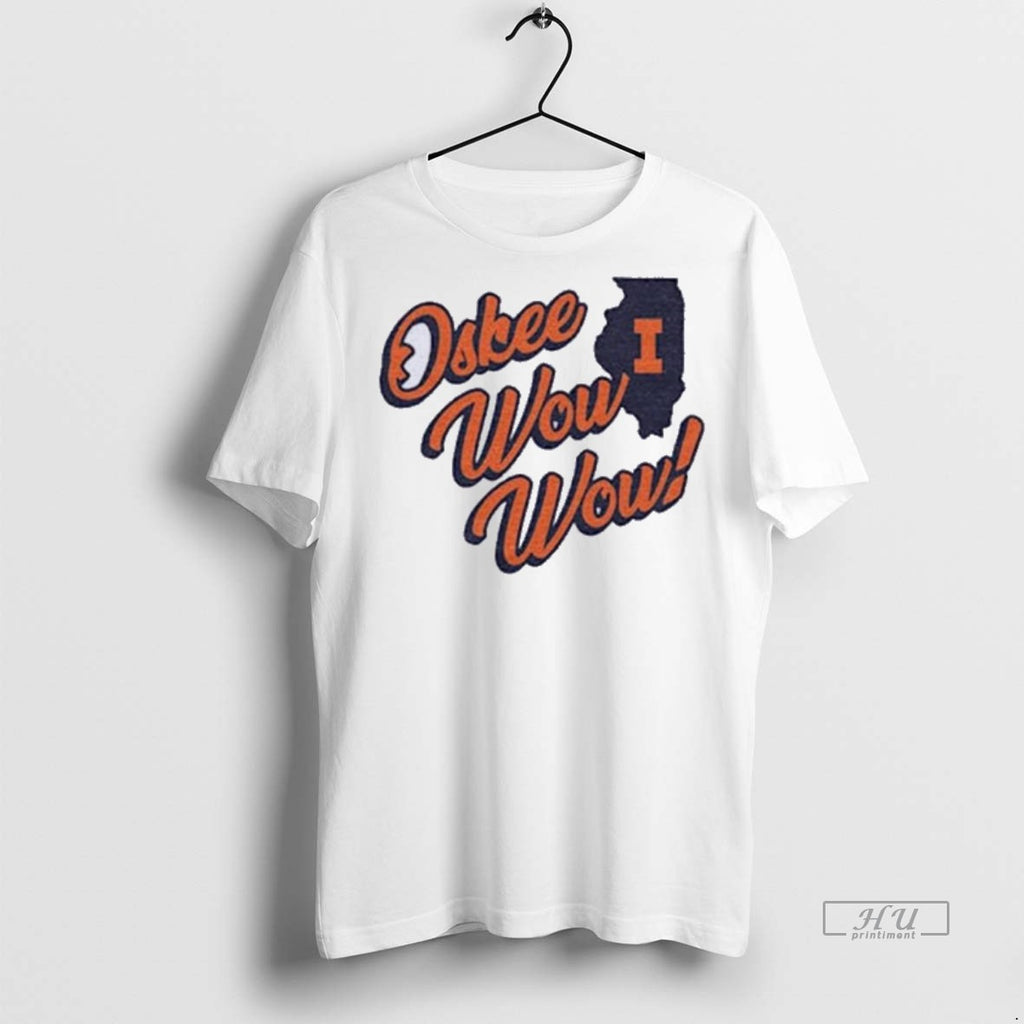 Officials Illinois Fighting Illini Oskee Wow Wow Tee Shirt Sweater