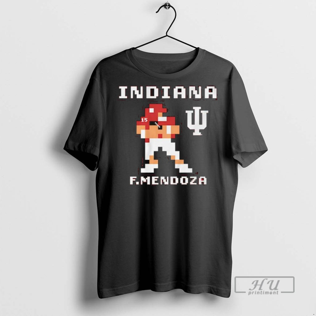 Officials Indiana Football Fernando Mendoza Retro Baller Graphic T Shirt Sweatshirt Hoodies