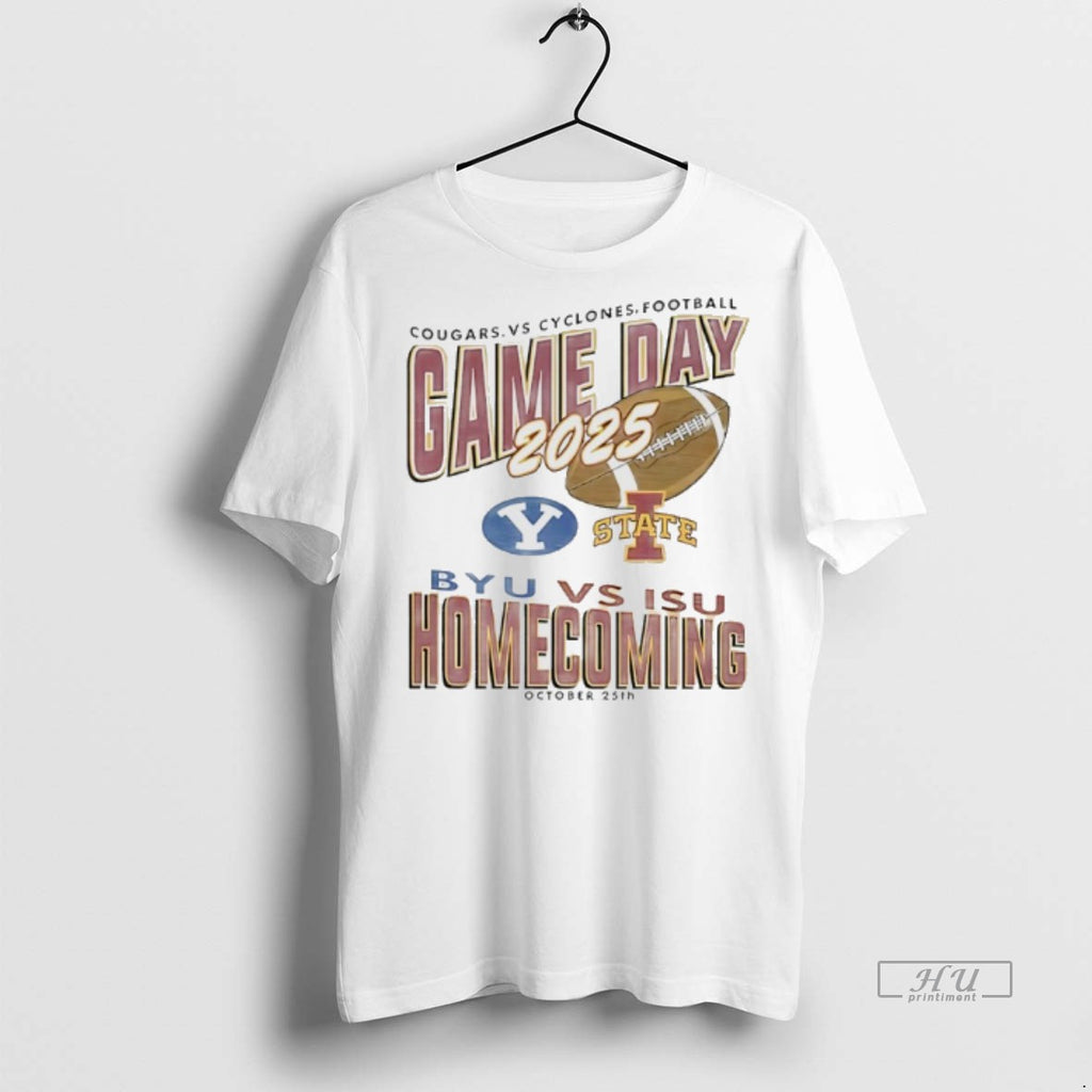 Officials Iowa State Cyclones Vs Byu Cougars 2025 Game Day Homecoming Tee Shirt Sweater