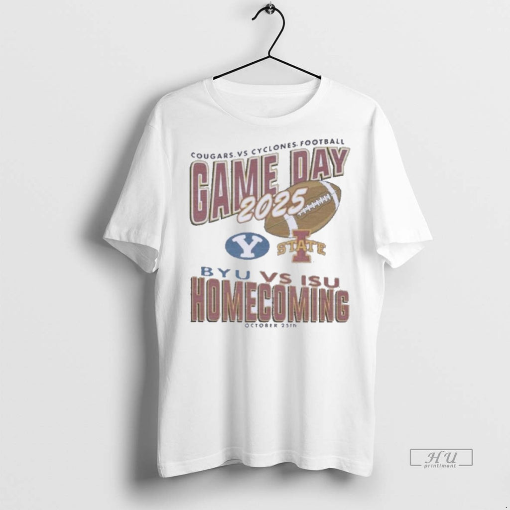 Officials Iowa State Cyclones Vs Byu Cougars 2025 Homecoming Gameday Football Tee Shirt Sweater