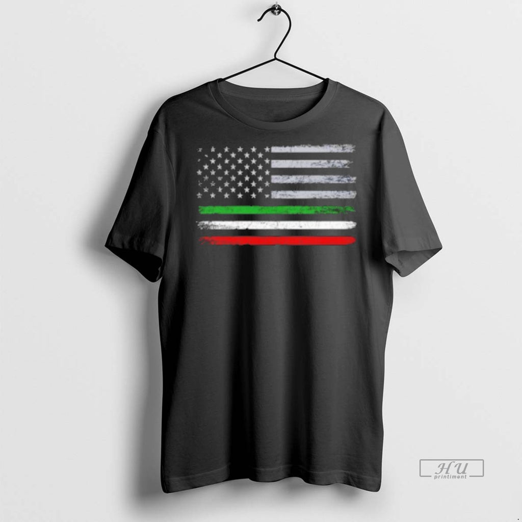 Officials Italian X American Flag T Shirt Sweater