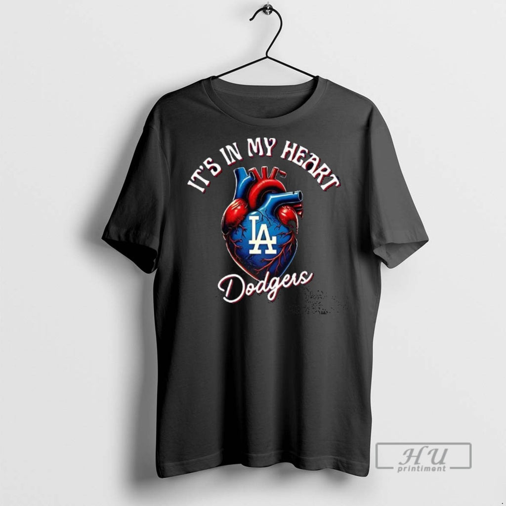 Officials Its In My Heart Los Angeles Dodgers Baseball Lovers T Shirt