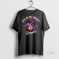 Officials Its In My Heart Texas Rangers Baseball Lovers Tee Shirt Sweater