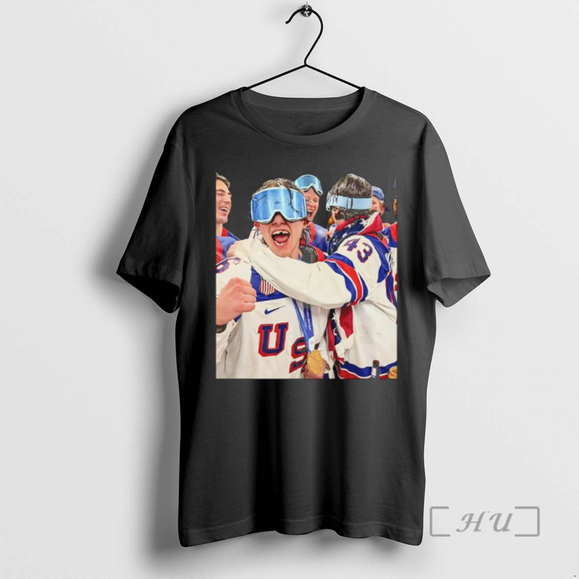 Officials Jack Hughes 2026 Gold For Team Usa Hockey Celebrate