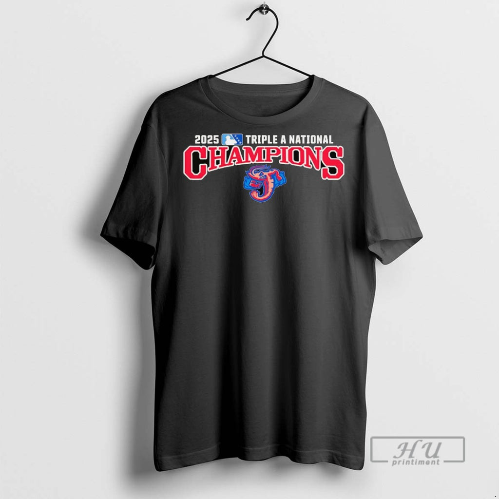 Officials Jacksonville Jumbo Shrimp 2025 Triple A National Champions T Shirts