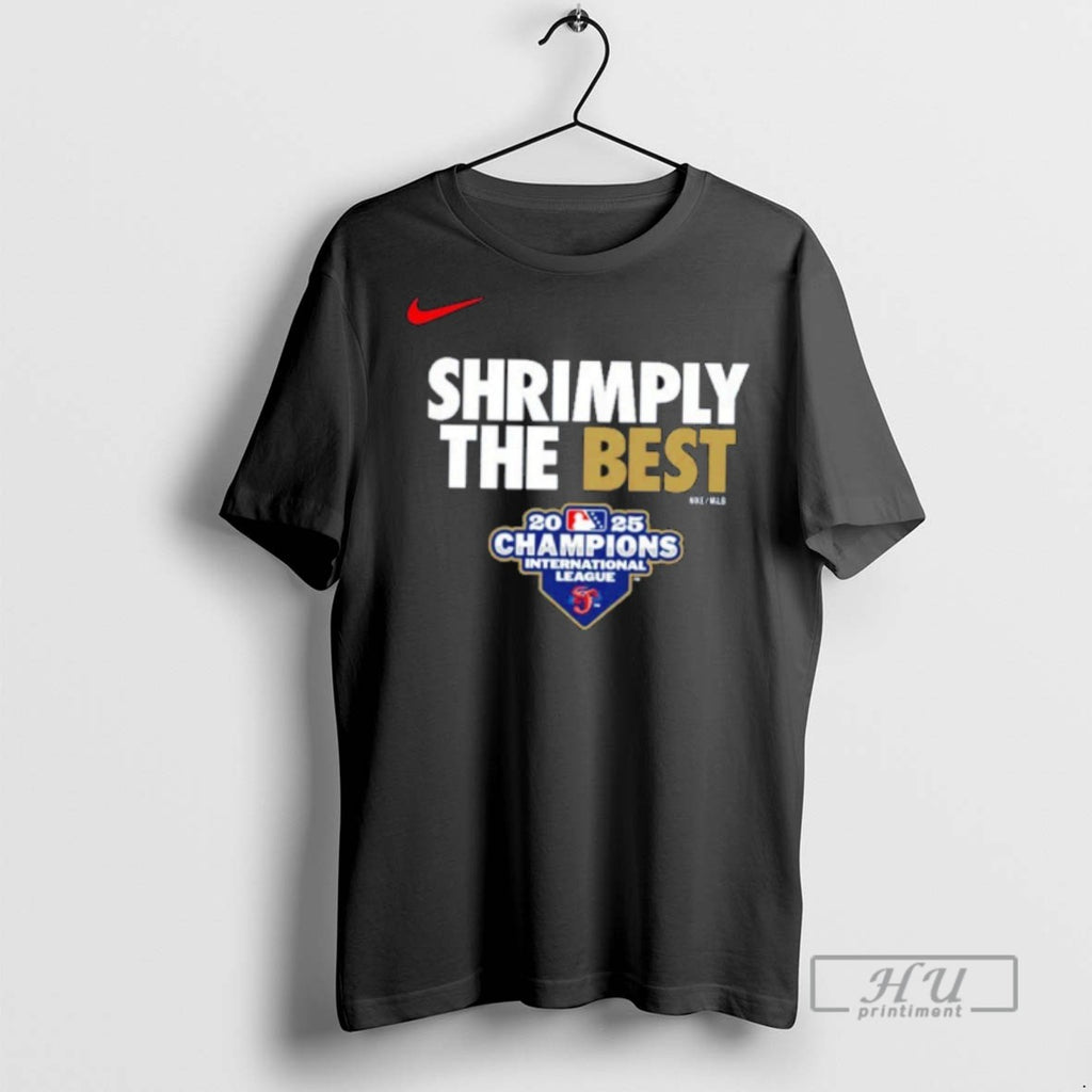 Officials Jacksonville Jumbo Shrimp Shrimply The Best 2025 Il Champions Velocity T Shirt