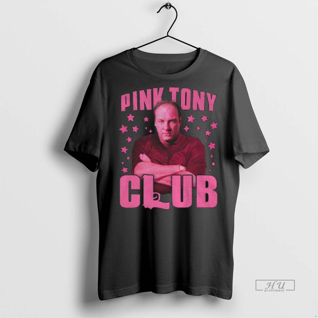 Officials James Gandolfini Tony Soprano Pink Tony Club Tee Shirt Sweater