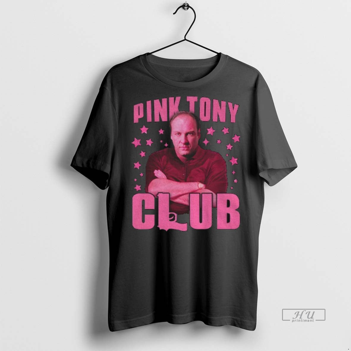 Officials James Gandolfini Tony Soprano Pink Tony Club Tee Shirt Sweater