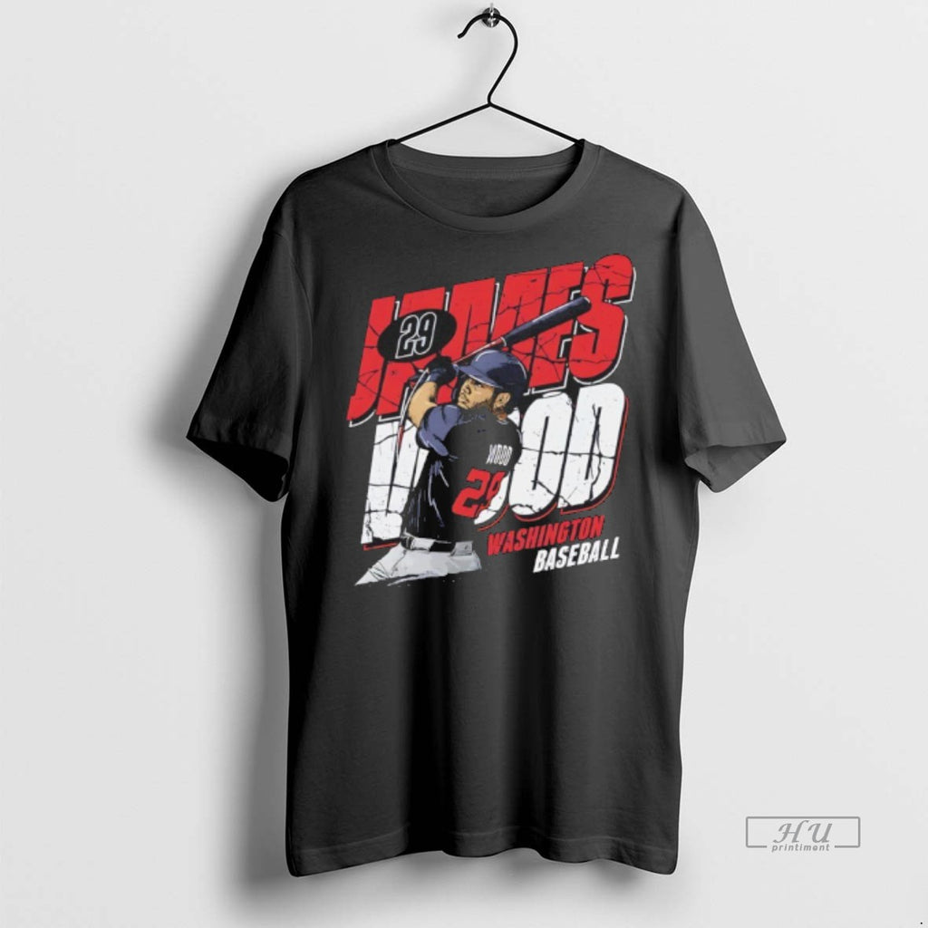 Officials James Wood 29 Washington Nationals Player Name And Number Tee Shirt Sweater