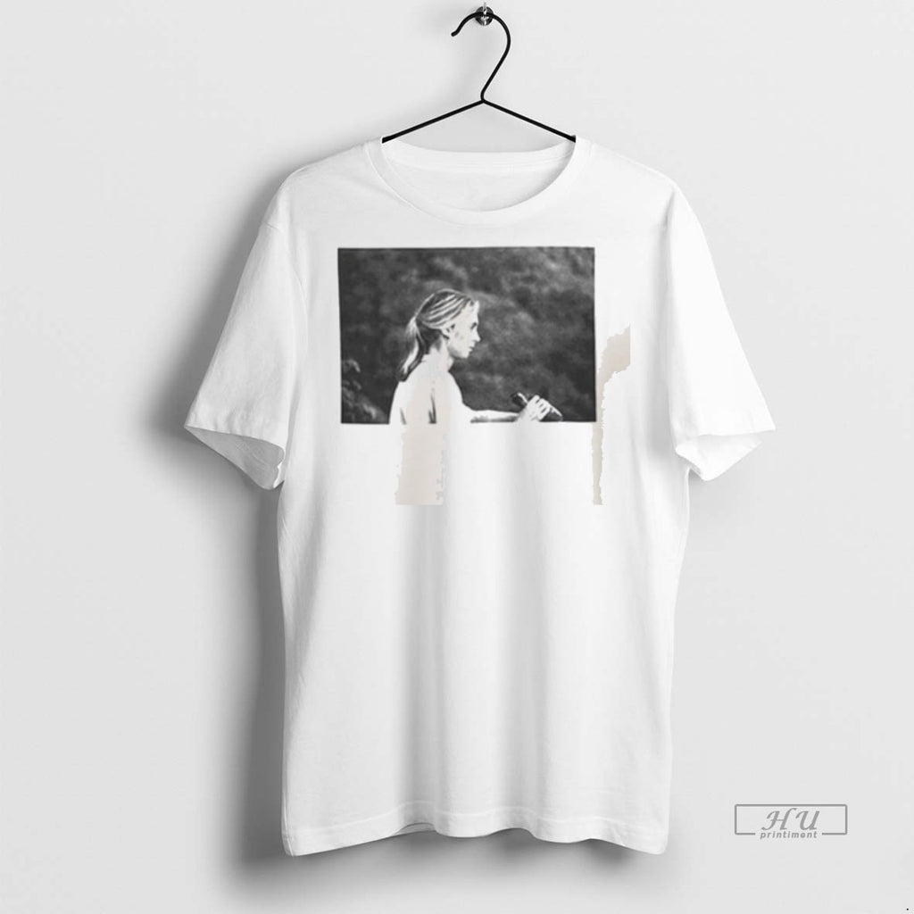 Officials Jane Goodall Profile Portrait Bw Contoured Fit Shirt Sweater