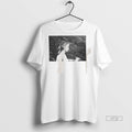 Officials Jane Goodall Profile Portrait Bw Contoured Fit Shirt Sweater