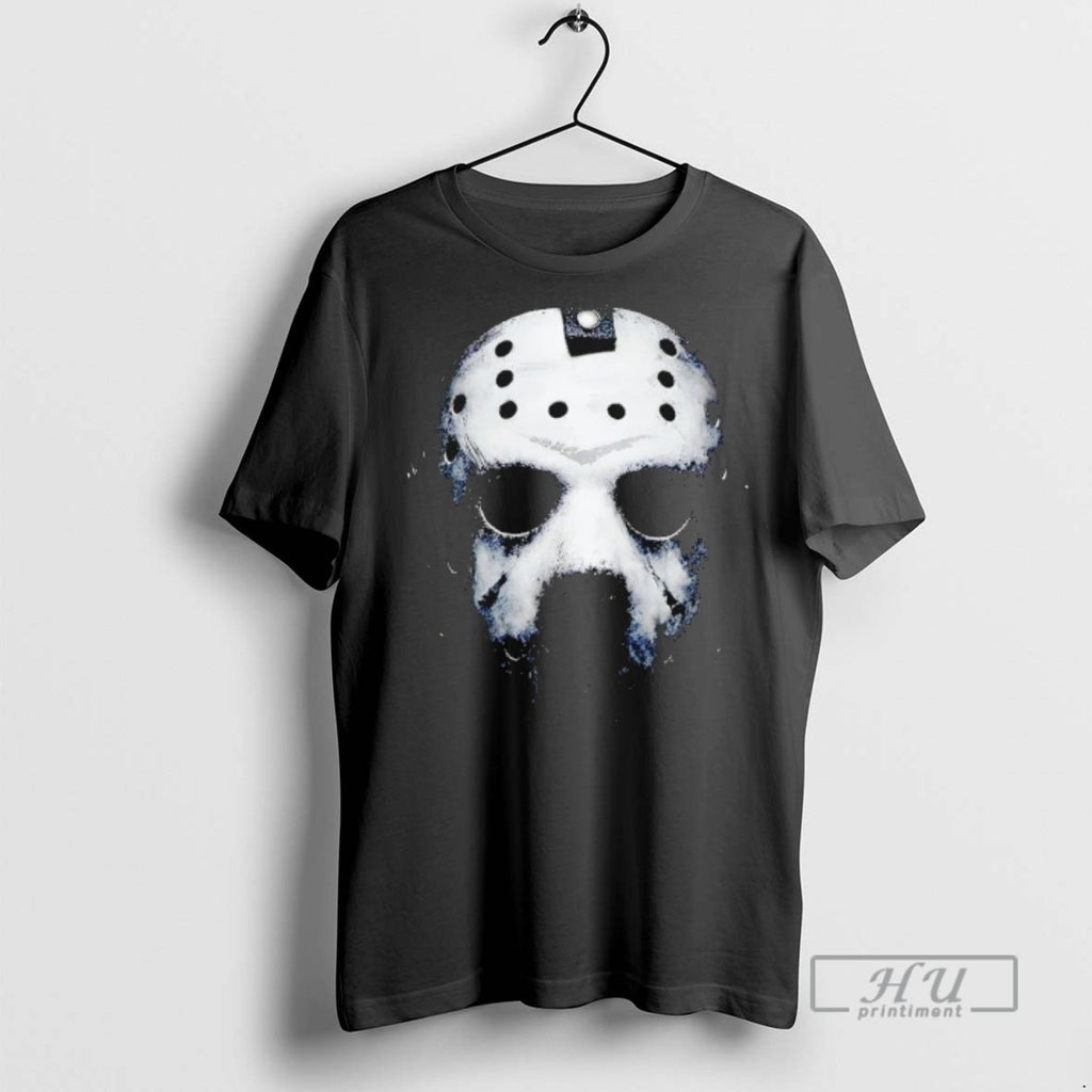 Officials Jason Horror Character Big Face Halloween T Shirts