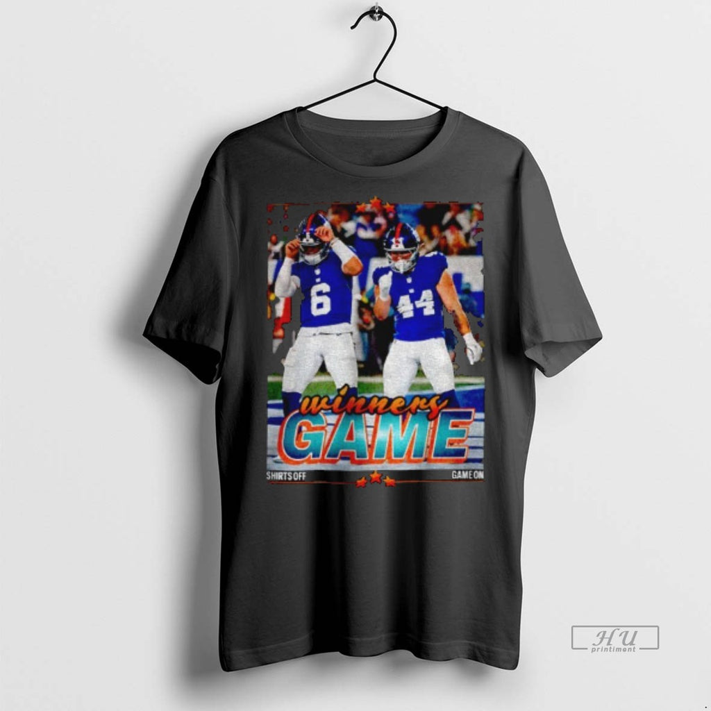 Officials Jaxson Dart Cam Skattebo Giants Football Player Winners Game Tee Shirt Sweater