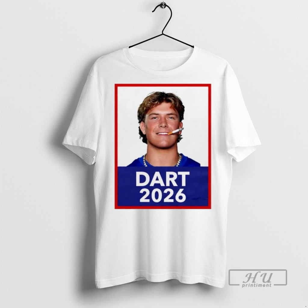 Officials Jaxson Dart New York Giants Dart 2026 Cigarette T Shirts