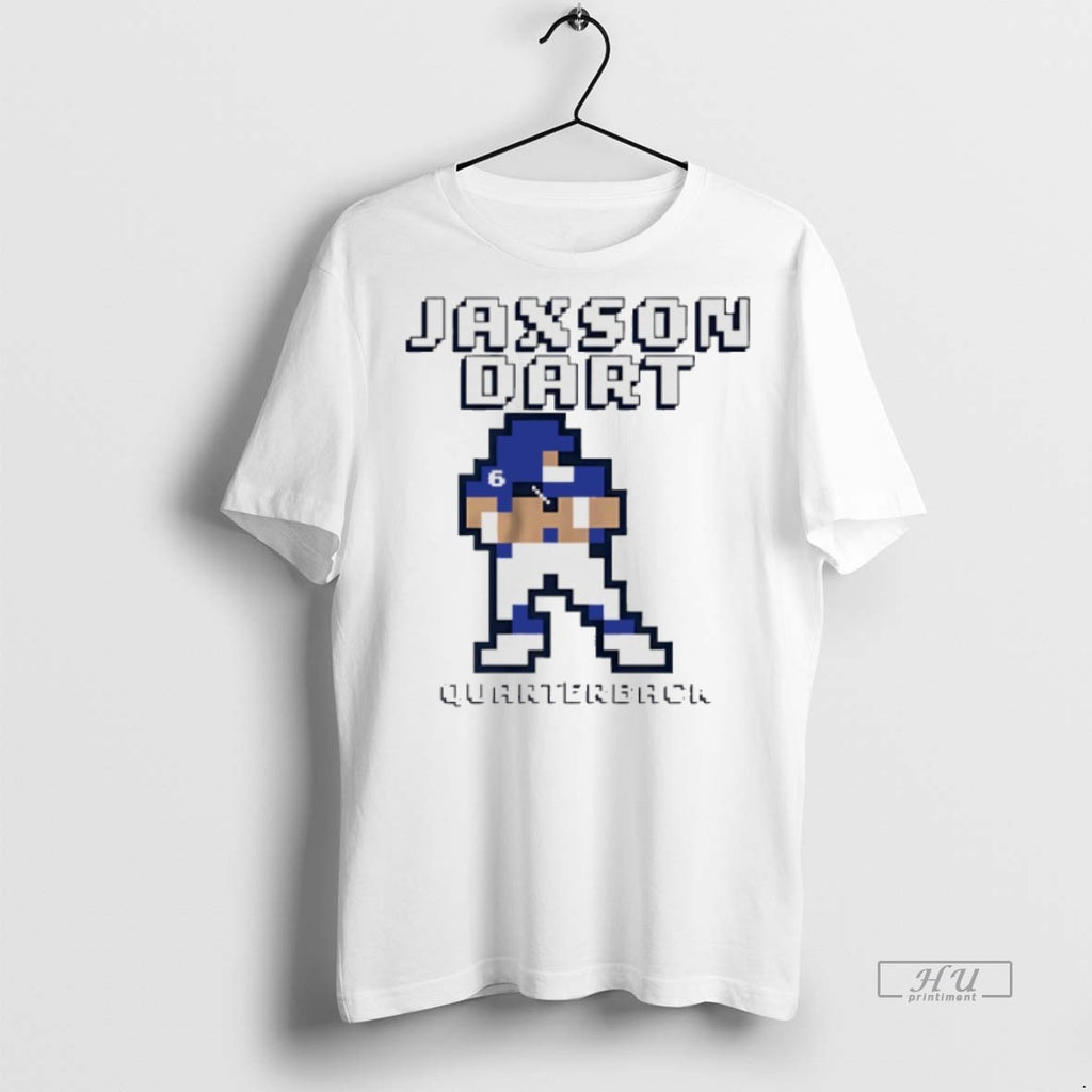 Officials Jaxson Dart New York Giants Quarterback Retro Baller Tee Shirt Sweater