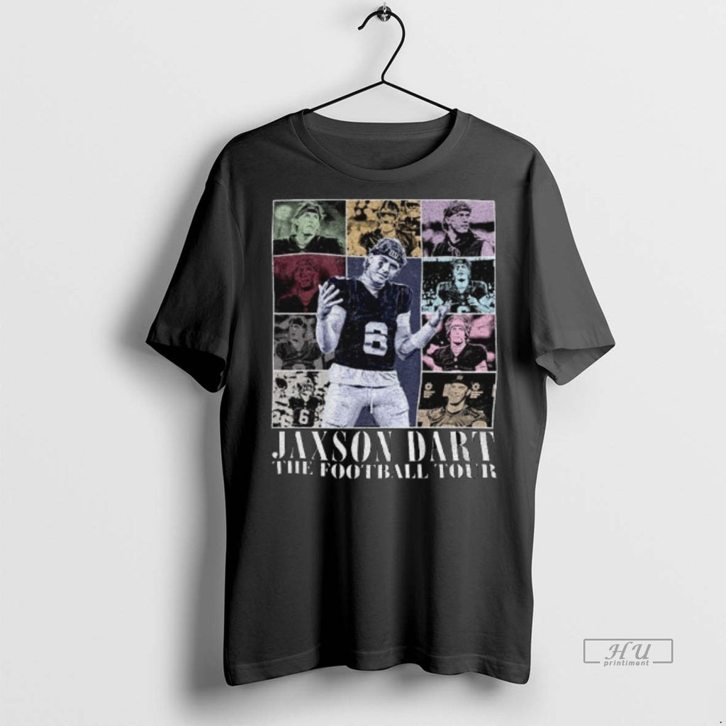Officials Jaxson Dart Vintage New York Giants Football Eras Tour Tee Shirt Sweater