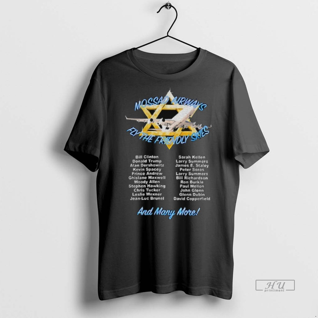 Officials Jewish Plane Mossad Airways Fly The Friendly Skies And Mary More T Shirt Sweater