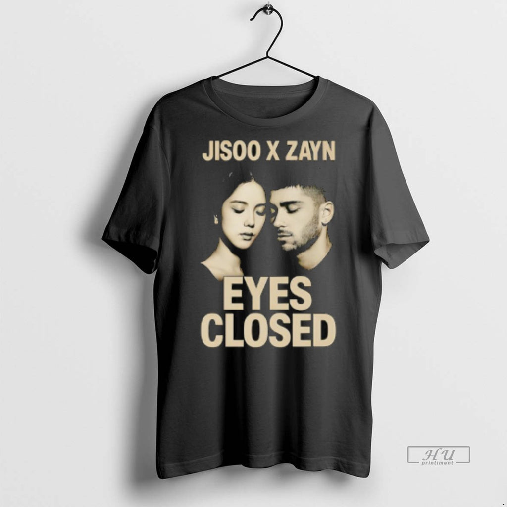 Officials Jisoo X Zayn Eyes Closed Jisoo Zayn Tee Shirt Sweater