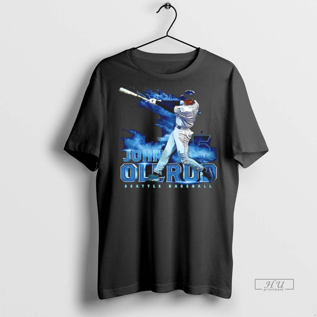 Officials John Olerud 5 Seattle Mariners Baseball Grunge Swing Tee Shirt Sweater
