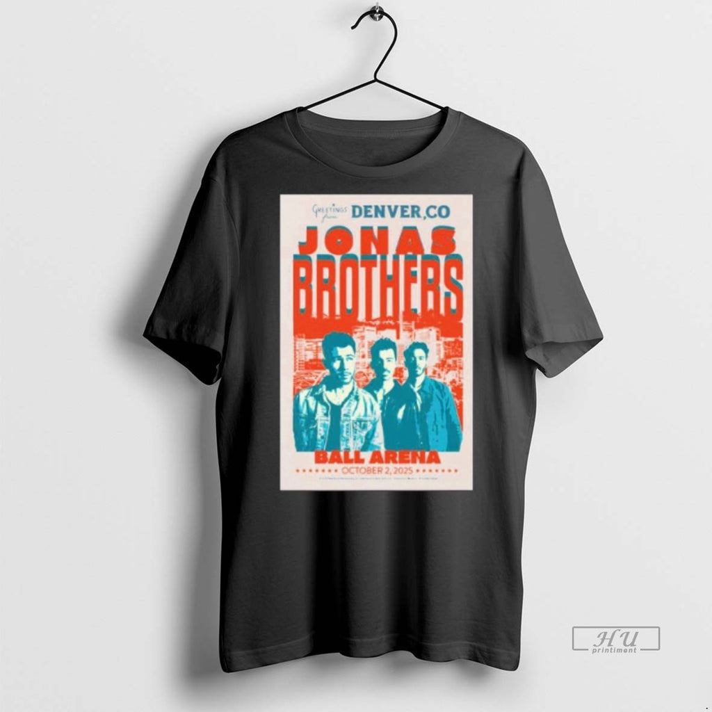 Officials Jonas Brothers Denver Co Oct 2 2025 Ball Arena Tee Shirt Sweater