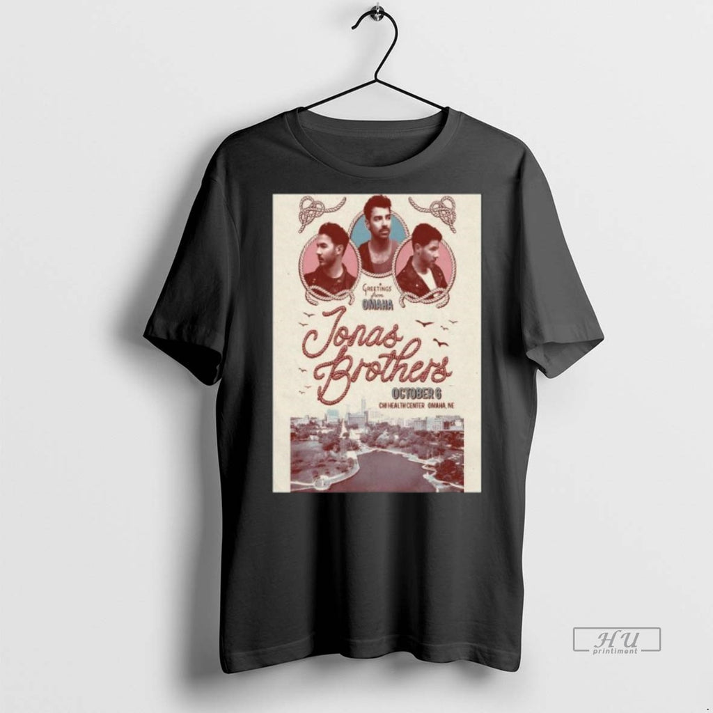 Officials Jonas Brothers Greetings From Omaha On October 6 2025 Long Sleve Tee Shirt Sweater