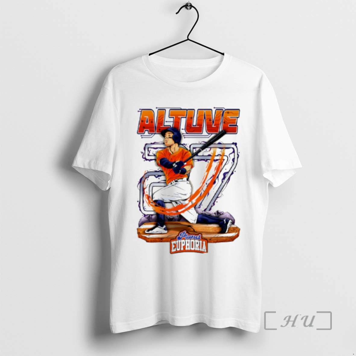 Officials Jose Altuve Houston Astros Hand Drawn Artwork