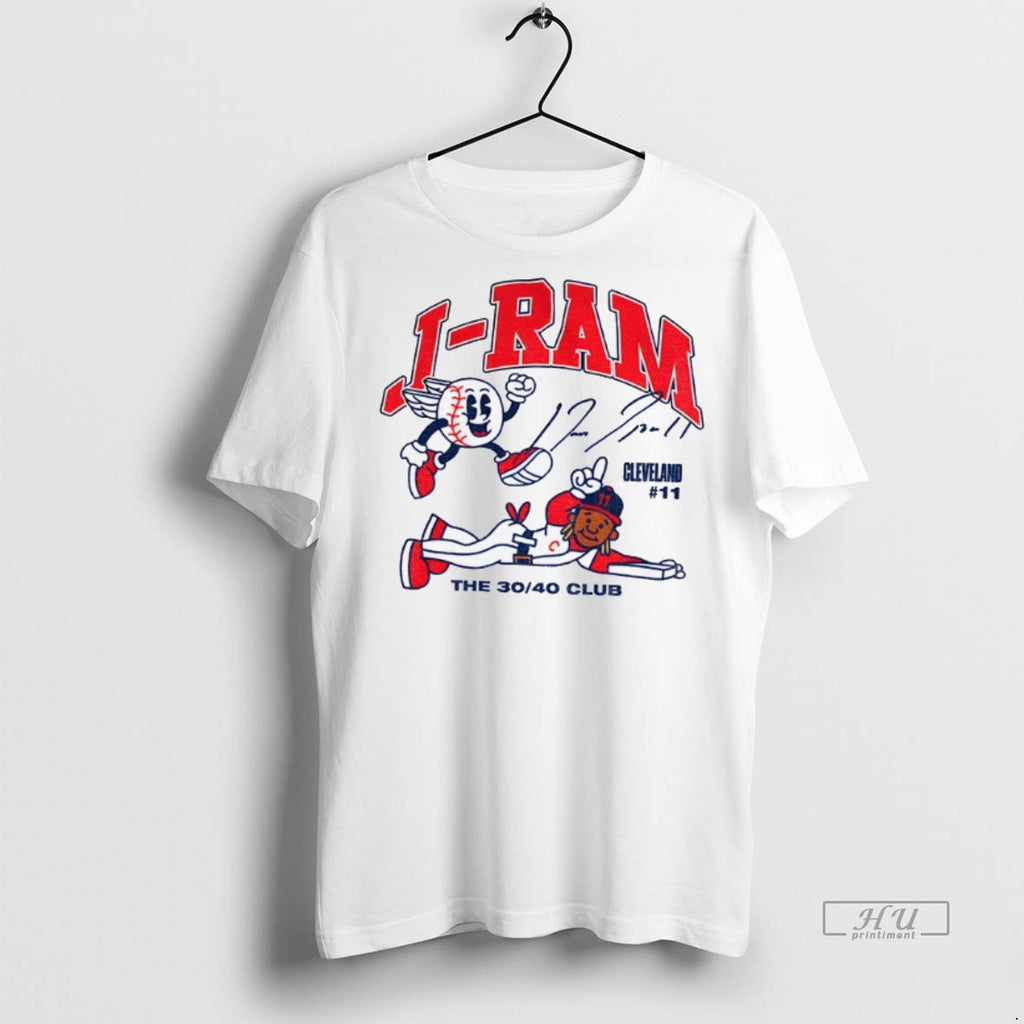 Officials Jose Ramirez Superstar Cartoon Cleveland Guardians The 30 40 Club Signature T Shirt Sweater