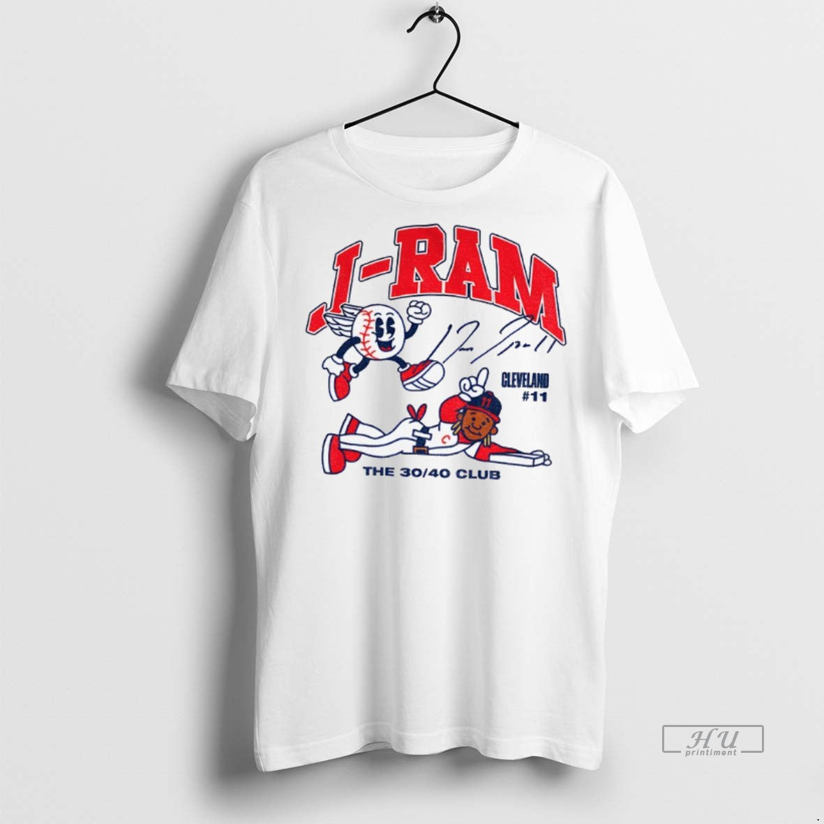 Officials Jose Ramirez Superstar Cartoon Cleveland Guardians The 30 40 Club Signature T Shirt Sweater