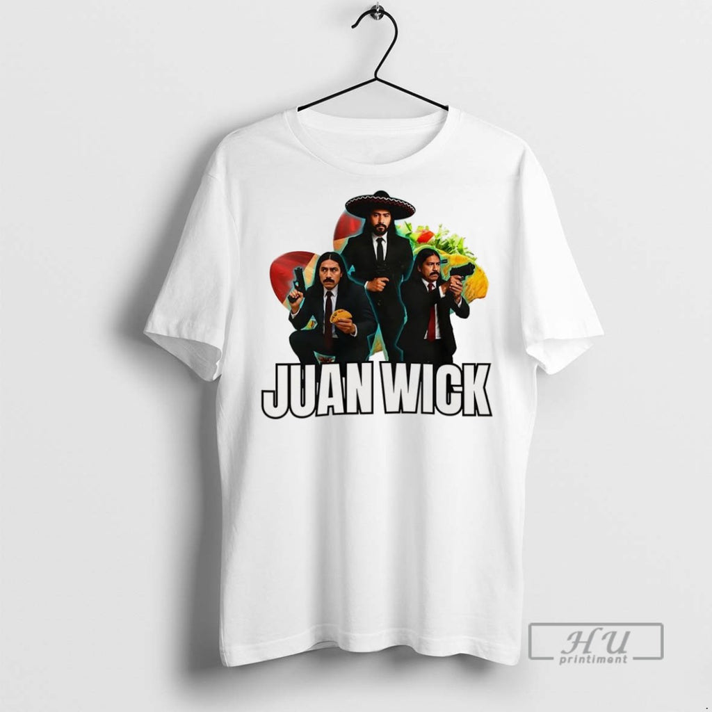 Officials Juan Wick John Wick Taco Sombrero Parody T Shirt
