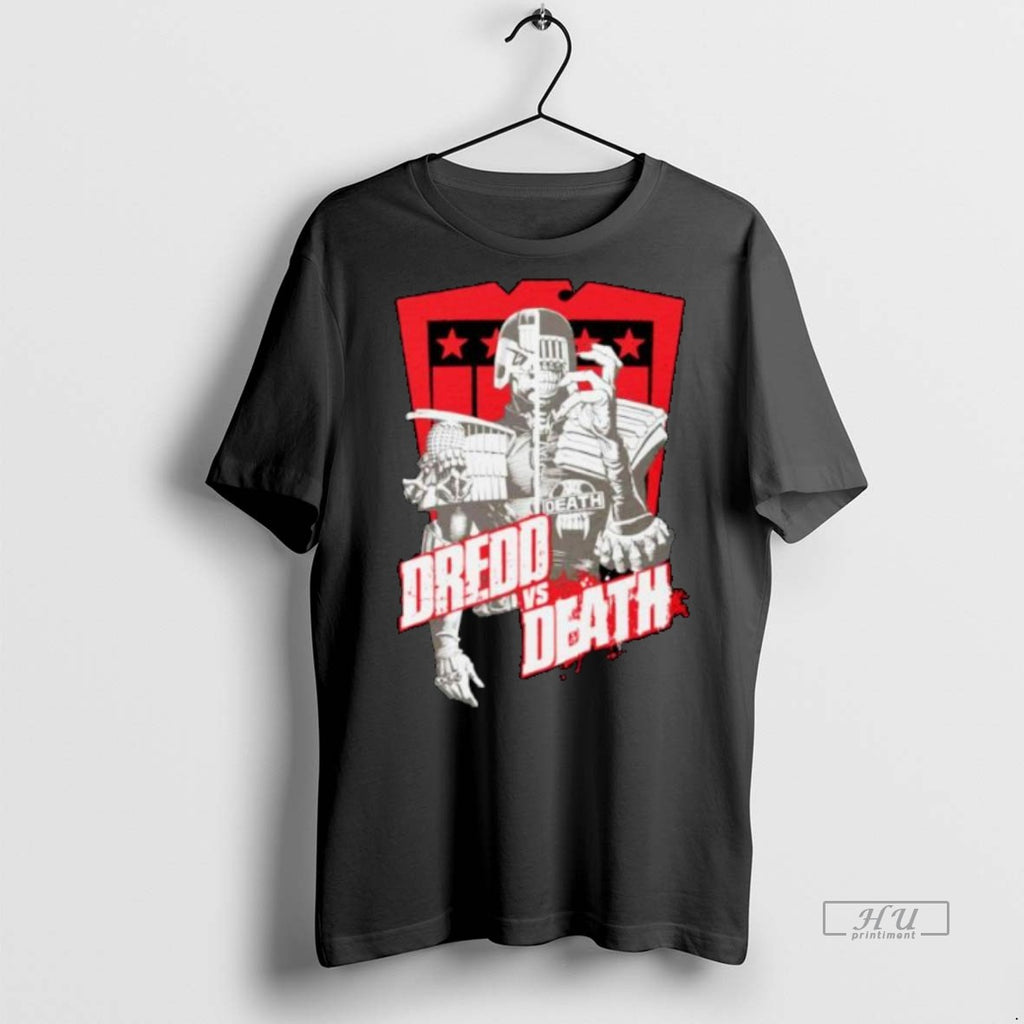 Officials Judge Dredd Vs Judge Death Shield Ornaments Tee Shirt Sweater