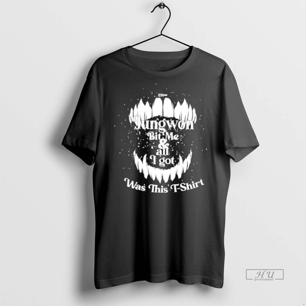 Officials Jungwon Bit Me All I Got Was This Mouth With Fangs Shirt Sweater