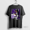 Officials Justin Jefferson Minnesota Vikings Football Collage Frame Number 18 Signature T Shirt