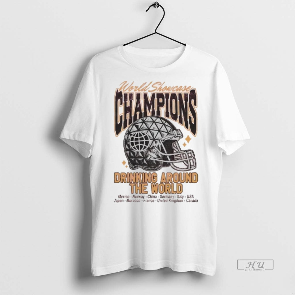 Officials Kc Variant World Showcase Champions Drinking Around The World Tee Shirt Sweater