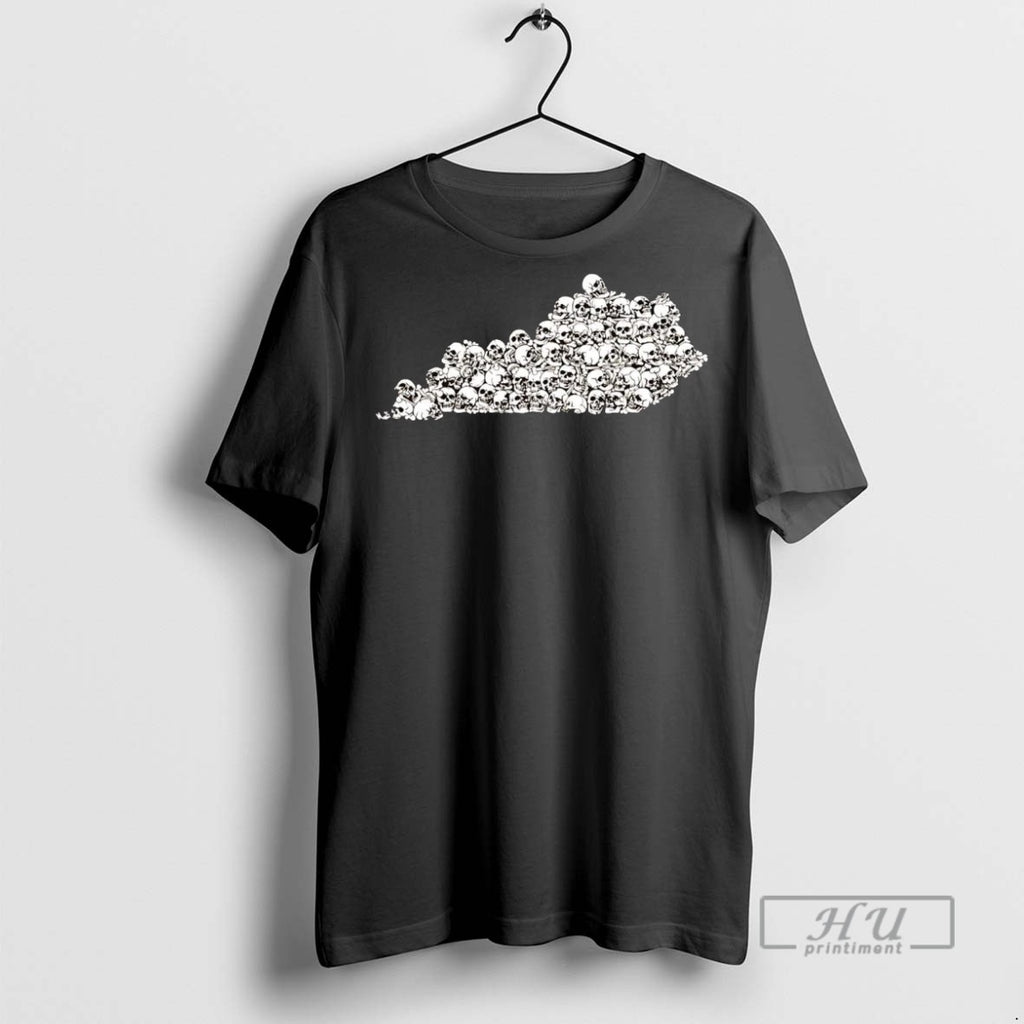 Officials Kentucky Skulls Halloween Tee Shirt