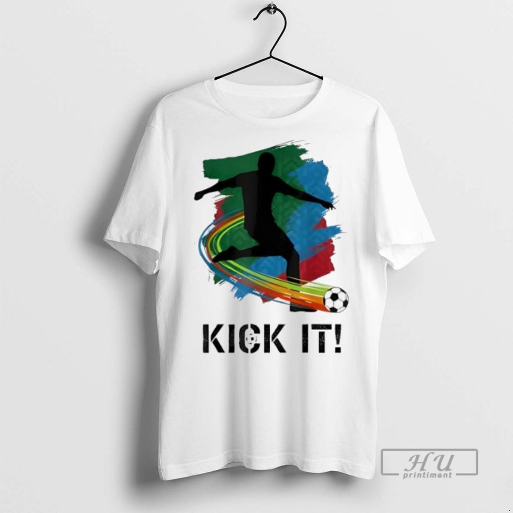 Officials Kick It Soccer Player Silhouette Graphic T Shirt Sweatshirt Hoodies