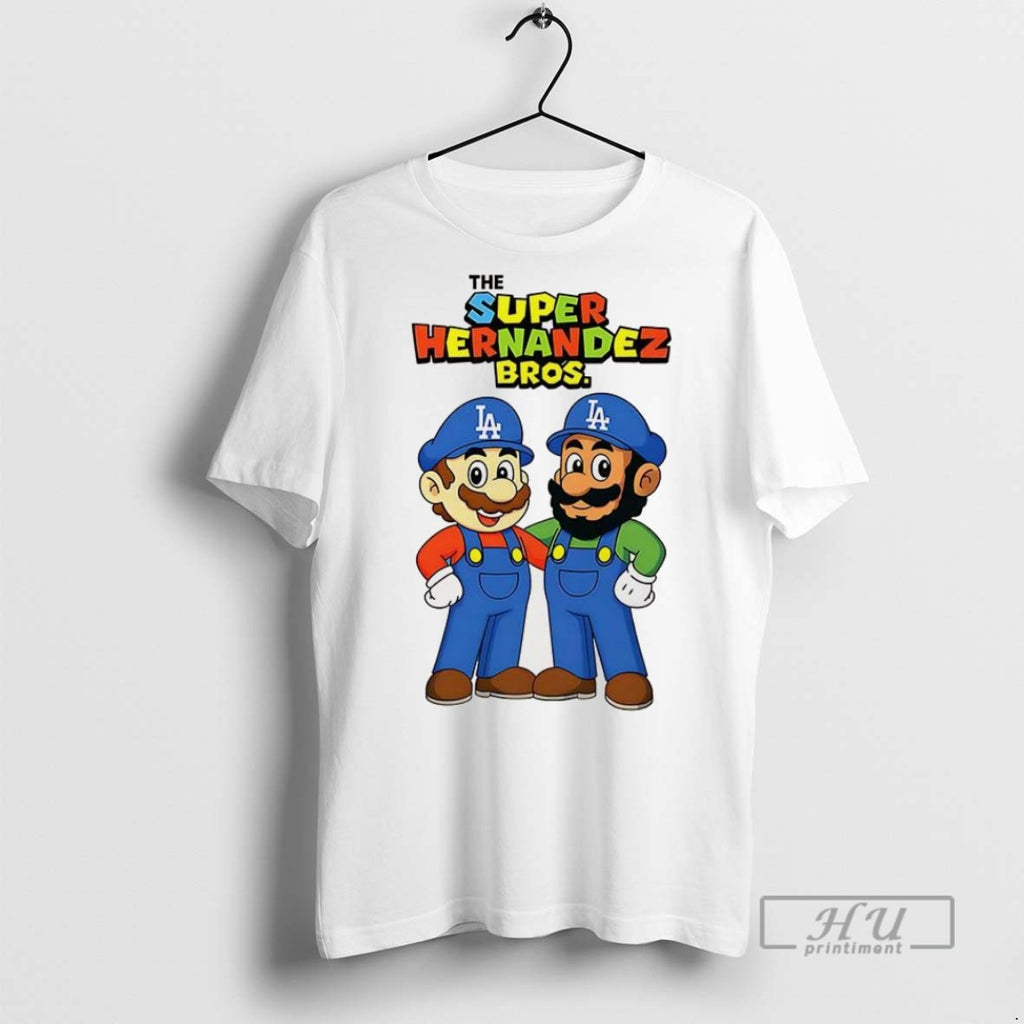 Officials Kike Hernandez Los Angeles Dodgers Baseball The Super Hernandez Bros T Shirt