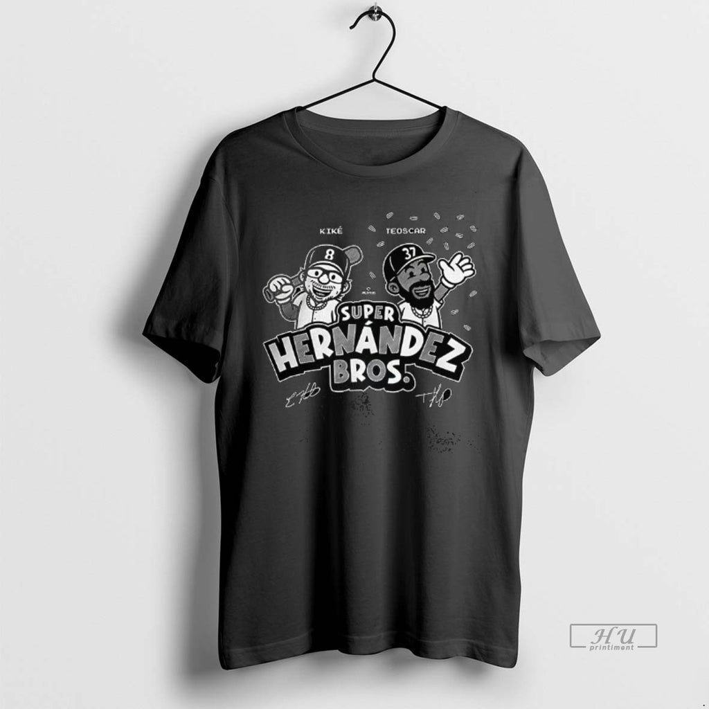 Officials Kike And Teoscar Hernandez Super Hernandez Bros Tee Shirt Sweater