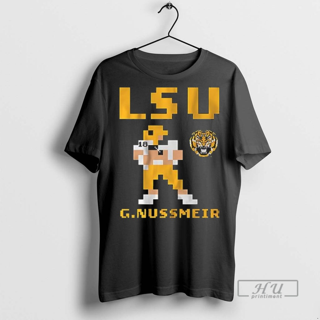 Officials Lsu Football Garrett Nussmeier Retro Baller Video Games T Shirt Sweatshirt Hoodies
