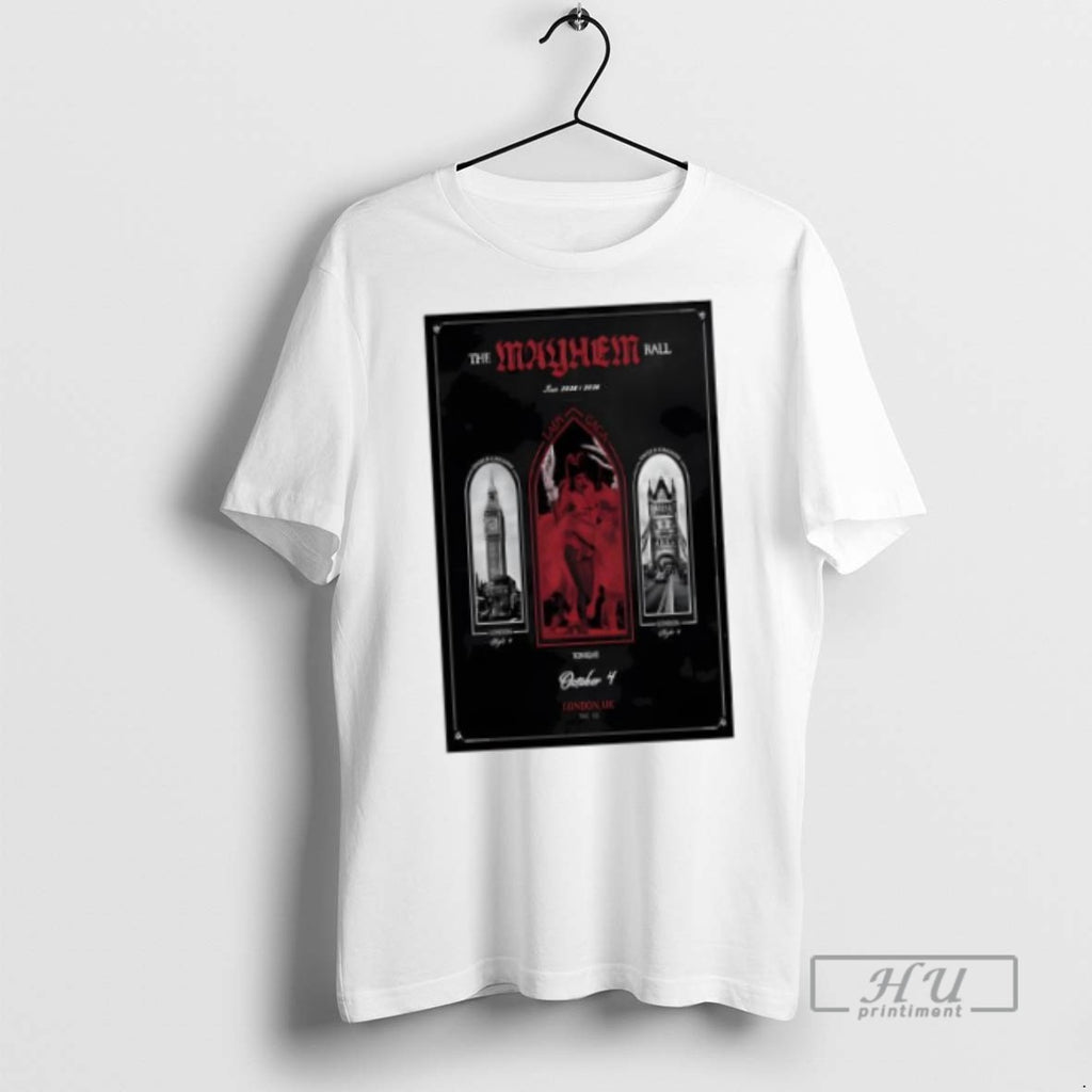 Officials Lady Gaga The O2 Oct 4 2025 London Uk T Shirt